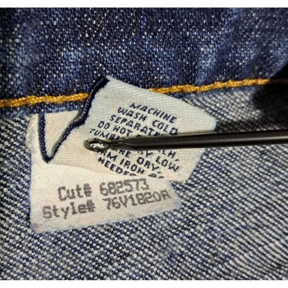 Y2K Flare Jeans Canyon River Blues Womens Juniors Size 13 Dark Wash 100% Cotton - Picture 9 of 9